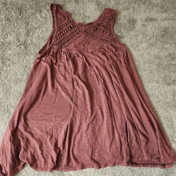 North River Womens Small Loose Tank Top Mauve Flowing Top - Picture 2 of 7